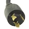 Ac Works Extension cord, SJTW, 5-15/20R, L5-20P, 8 ft., Black L520520-096 - alternate 4